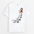 Ne Marche Jamais Seul Version Pyjama Avec Chat - Cadeau Personnalisé | T-shirt Pour Amoureux Des Animaux