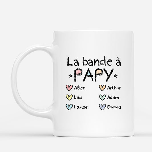 3254MFR1 mug personnalise la bande a papy mamie avec petit coeur 3254m6l5b