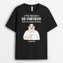 3278AFR1 pas besoin de cheveux avec ce corps de reve version cartoon t shirt personnalise pour homme