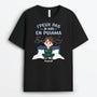 3282AFR1 je peux pas je suis en pyjama version cartoon t shirt homme personnalise