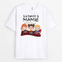 3286AFR1 la bande a mamie avec les enfants allongeant sur le lit t shirt pour mamie personnalise
