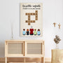 3289CFR3 les petits enfants rendent la vie plus grande avec mots croises toile pour mamie personnalisable