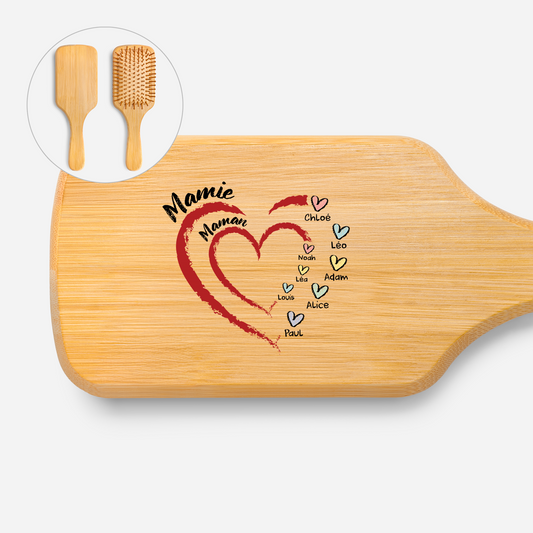 3319AFR1 brosse a cheveux personnalisee en bambou coeur de maman mamie 3319aqsh5a_beacbdcd 5afe 4128 a16b 2ebe8928326a