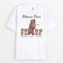 3325AFR1 maman ours brun version t shirt blanc t shirt personnalise pour maman