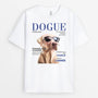 3326AFR1 dogue t shirt personnalise avec chien