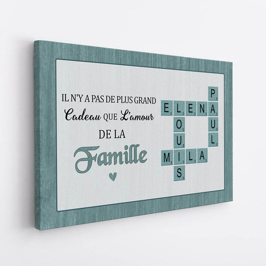 3335CFR2  il ny a pas de plus grand cadeau que lamour partage par une famille toile personnalisable pour famille_2b7ad138 024c 471f 85a8 f5fac1e54794