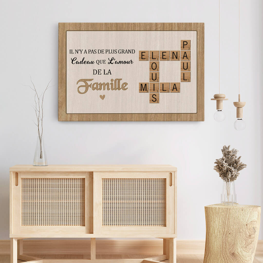 3335CFR3  il ny a pas de plus grand cadeau que lamour partage par une famille toile personnalisable pour famille_7d47a94d c27d 4e0b b7c9 0e66b1c7e86e