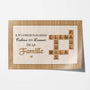 3335SFR1  il ny a pas de plus grand cadeau que lamour partage par une famille poster personnalise famille