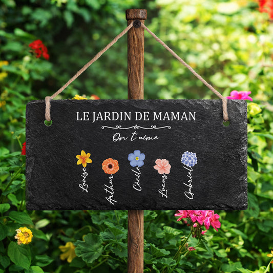 3340AFR2 jardin de mamie maman ardoise de jardin decorative personnalisee 3340ae8l7a