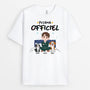 3359AFR1 pyjama officiel avec chiens au lit version femme t shirt chien personnalise
