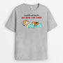 3367AFR2 juste une femme un homme qui aime ses chiens paresseux tee shirt chien personnalise