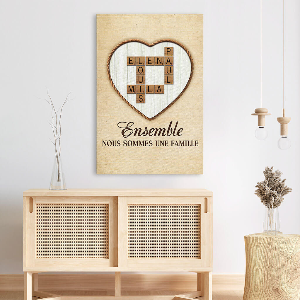 3369CFR3 ensemble nous formons une famille avec mots croises toile famille personnalisable_86c289eb 1556 4707 b5db e7718d376d04