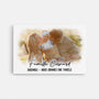 3371CFR1 ensemble nous formons une famille version couleurs daquarelle avec photo toile famille personnalisee