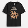3383AFR1 ce papy cerf appartient a tee shirt papy personnalisable