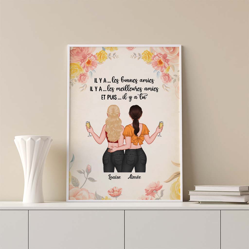 3386SFR3 il y a toi poster personnalise pour meilleure amie