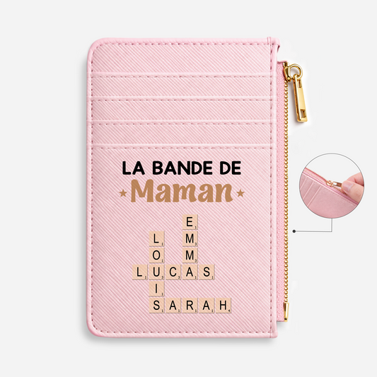 3402AFR1 la bande a maman mamie papa papy avec mots croises porte cartes personnalise 3402aj8e5a