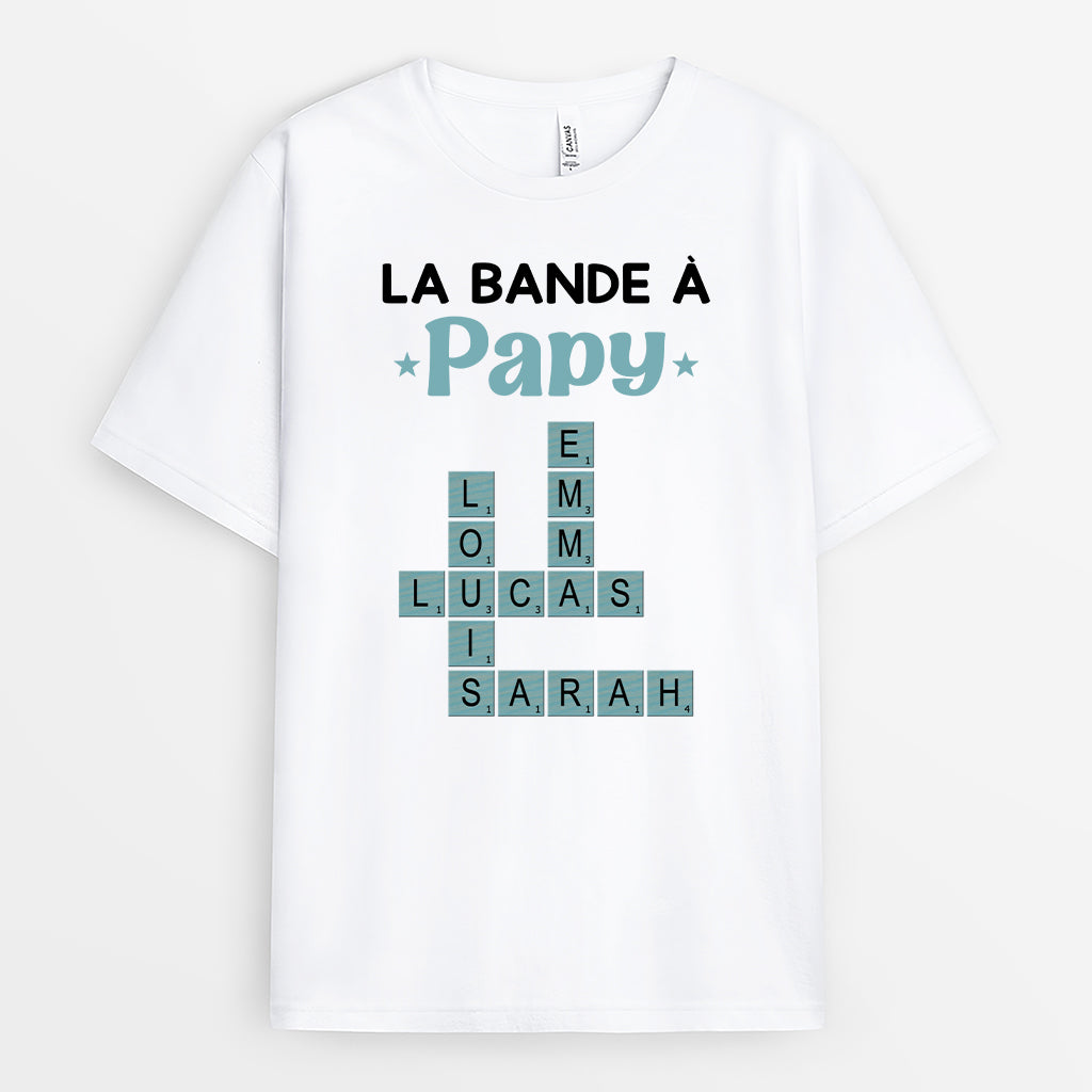 La Bande À Papy Avec Mots-Croisés - T-shirt Personnalisé Homme