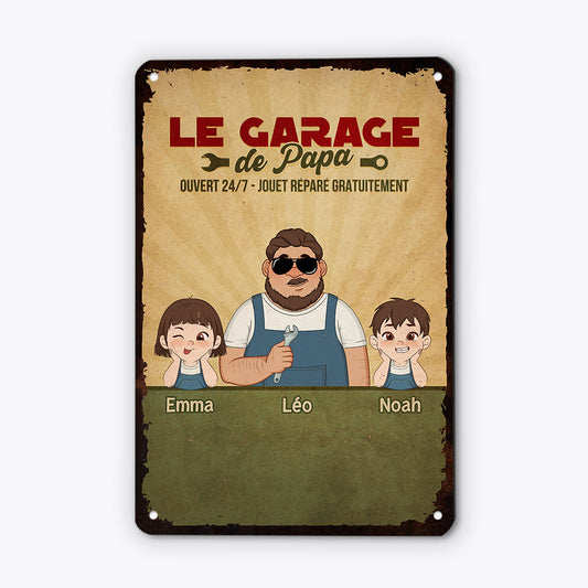 3405EFR2 garage de reparation de papa plaque personnalisee pour papa_c9ba25ab efc8 4218 9fed 23edc162aa88