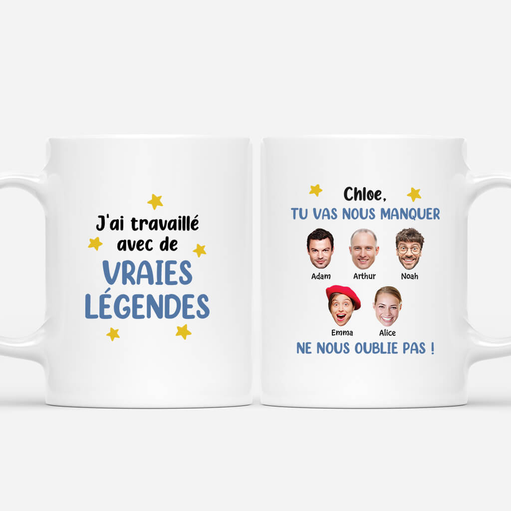 Tu Vas Nous Manquer Avec Les Visages Drôles - Cadeau Personnalisé | Mug Humoristique Collègue