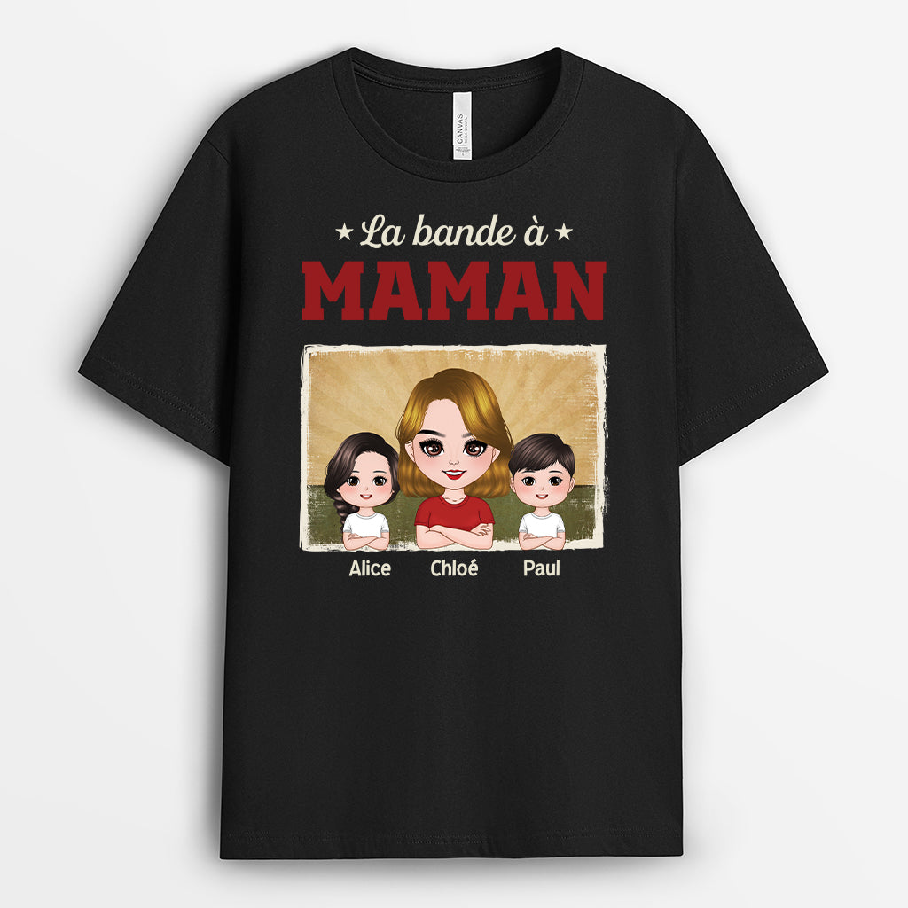 3409AFR2 la bande a papy cool vesion retro t shirt personnalise pour papy