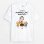 3412AFR1 cette maman chat appartient a avec chats mignons tee shirt chat personnalise
