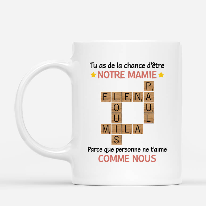 3422MFR1 mug pour mamie cadeaus mot croises personnalises 3422M6M5A