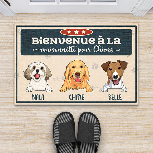 3428DFR2 bienvenue a la maison des chats tapis personnalise avec chat_74f316b4 5d16 4a79 adb4 e32096ccd546