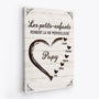 3443CFR2 les petits enfants rendent la vie merveilleuse version coeur toile pour mamie personnalisee