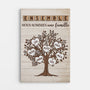 3457CFR1 ensemble nous formons une famille version bois avec larbre genealogique toile famille personnalisee