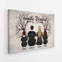 3467CFR2 la famille avec larbre de lamour toile famille personnalisee