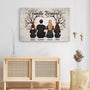 3467CFR3 la famille avec larbre de lamour toile famille personnalisee