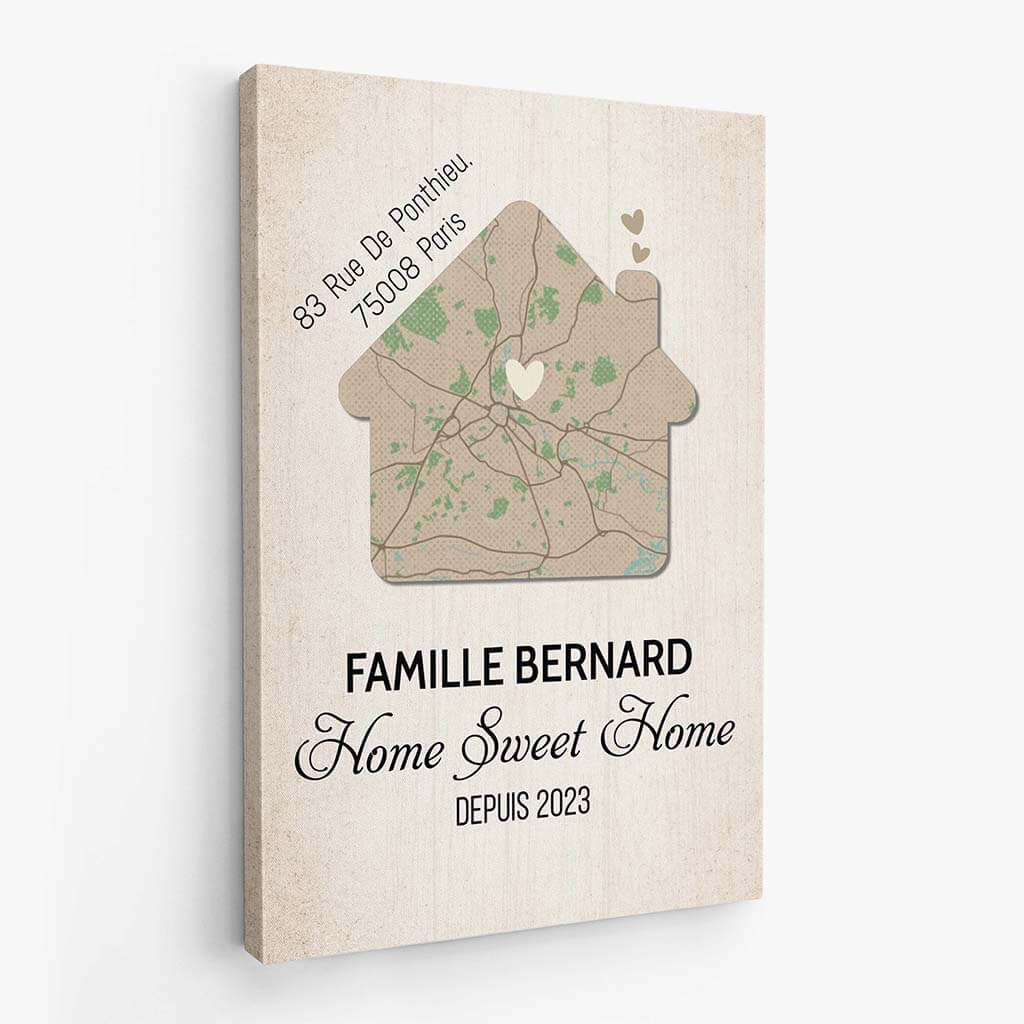 3468CFR2 la famille home sweet home depuis toile personnalisee famille