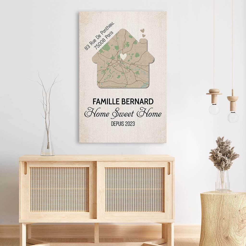 3468CFR3 la famille home sweet home depuis toile personnalisee famille
