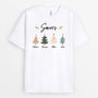 3472AFR1 soeurs avec les sapins de noel t shirt personnalise noel pour soeur