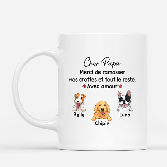 3473MFR1 cher papa merci de ramasser mes crottes et tout le reste mug avec chien personnalise_5d173ec9 1e2e 49c4 87a1 f8feb85c08f4