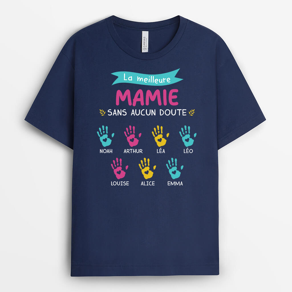 La Meilleure Mamie Sans Aucun Doute - Cadeau Personnalisé | T-shirt Pour Mamie