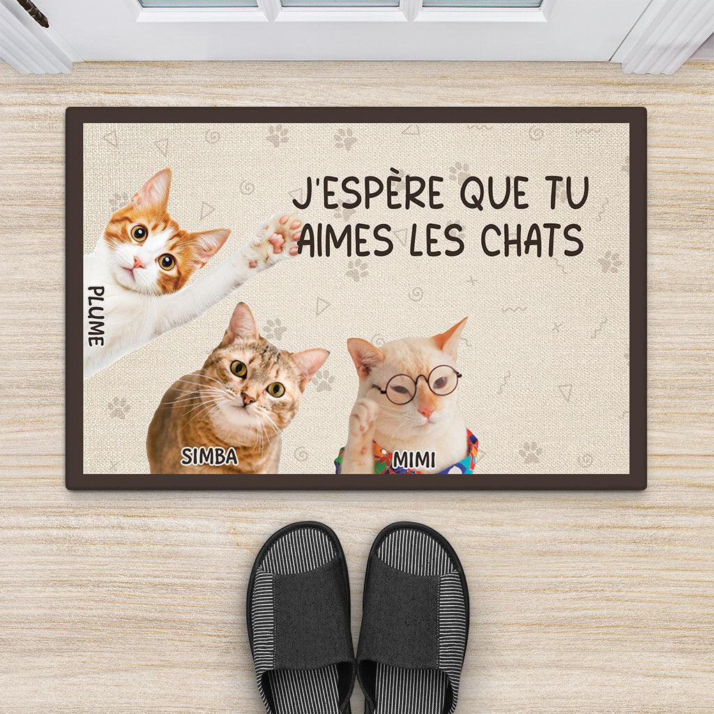 3497DFR2 jespere que tu aimes les chats t shirt personnalise avec chat