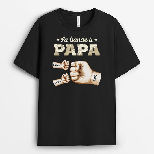3508AFR1 la bande a papy avec check mains version carte tee shirt pour papy personnalise