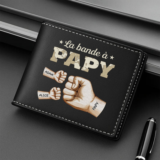 3508JFR2 portefeuille cuir personnalise la bande a papa avec check mains version carte 3508j5i3b