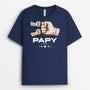 3509AFR2 papy avec check mains tee shirt papy personnalise