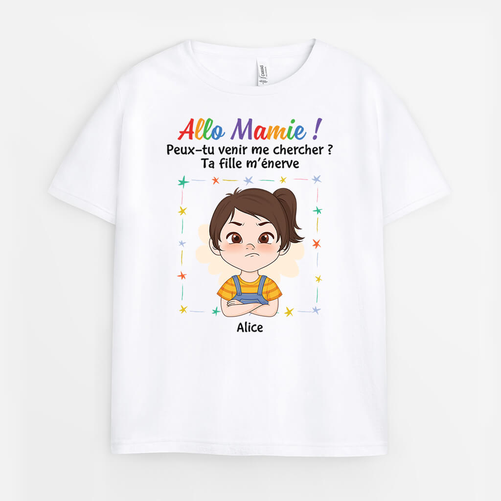 Allo Mamie - Cadeau Personnalisé | T-shirt Pour Enfant