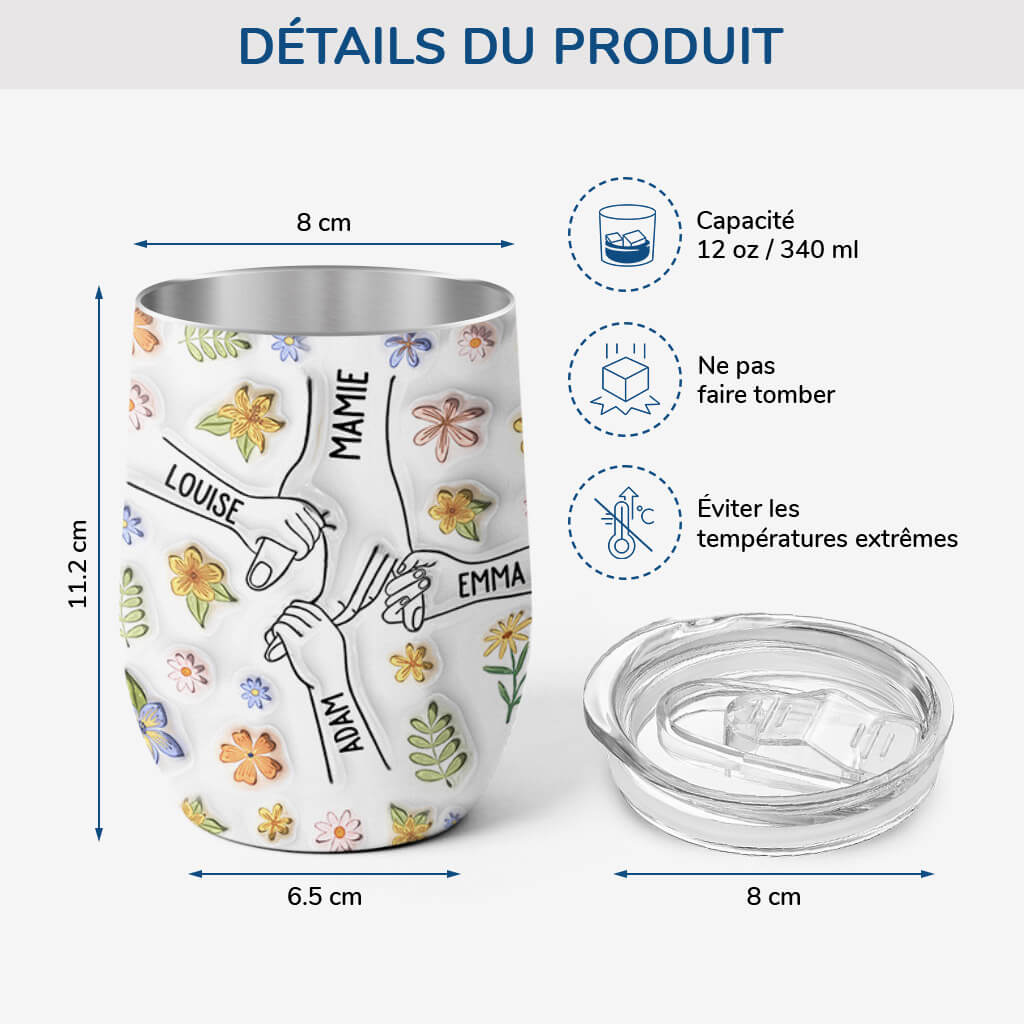 3534TFR3 effet dimpression 3d gobelet personnalise 355ml fleurs douces 3534T6O5A