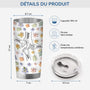 3534TFR3 effet dimpression 3d mug isotherme 590ml personnalise maman mains avec fleurs 3534T