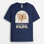 3546AFR2 la bande a papy version check avec la carte du monde en arriere plan tee shirt pour papy