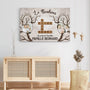 3549CFR3 le bonheur se cree en famille toile famille personnalisee