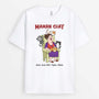 3557AFR1 maman papa chat hilarant tee shirt personnalise chat