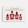 3558CFR1 ensemble nous formons une equipe de reve toile famille personnalisee