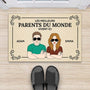 3587DFR2 les meilleurs grands parents vivent ici paillasson pour papy et mamie cadeau grands parents personnalise