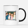3590MFR3 la bande a papy version bleue avec photo et mots croises mug pour papy personnalise