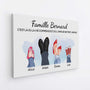 3593CFR2 famille cest la ou la vie commence et lamour ne finit jamais version chaussures toile personnalisable pour famille